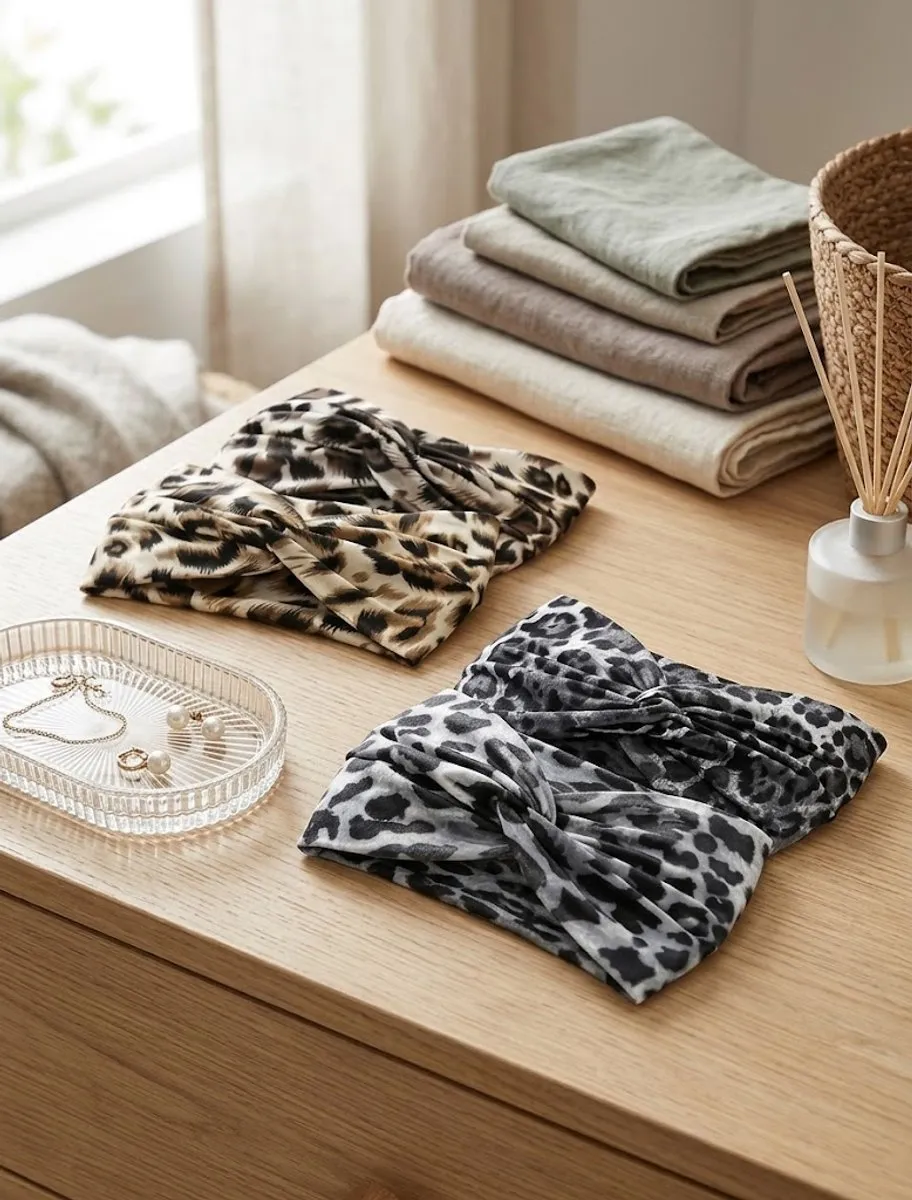 NUVEX Luipaardprint Sport Hoofdbandset - 4 Stuks