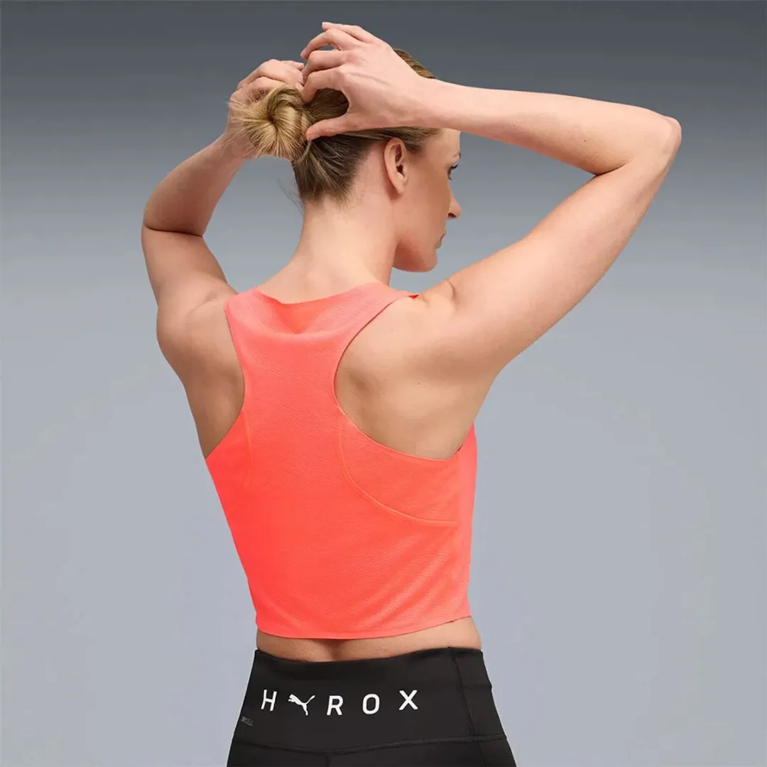 PUMA X Hyrox Ultraspun Crop Mouwloos T-shirt Glowing Red