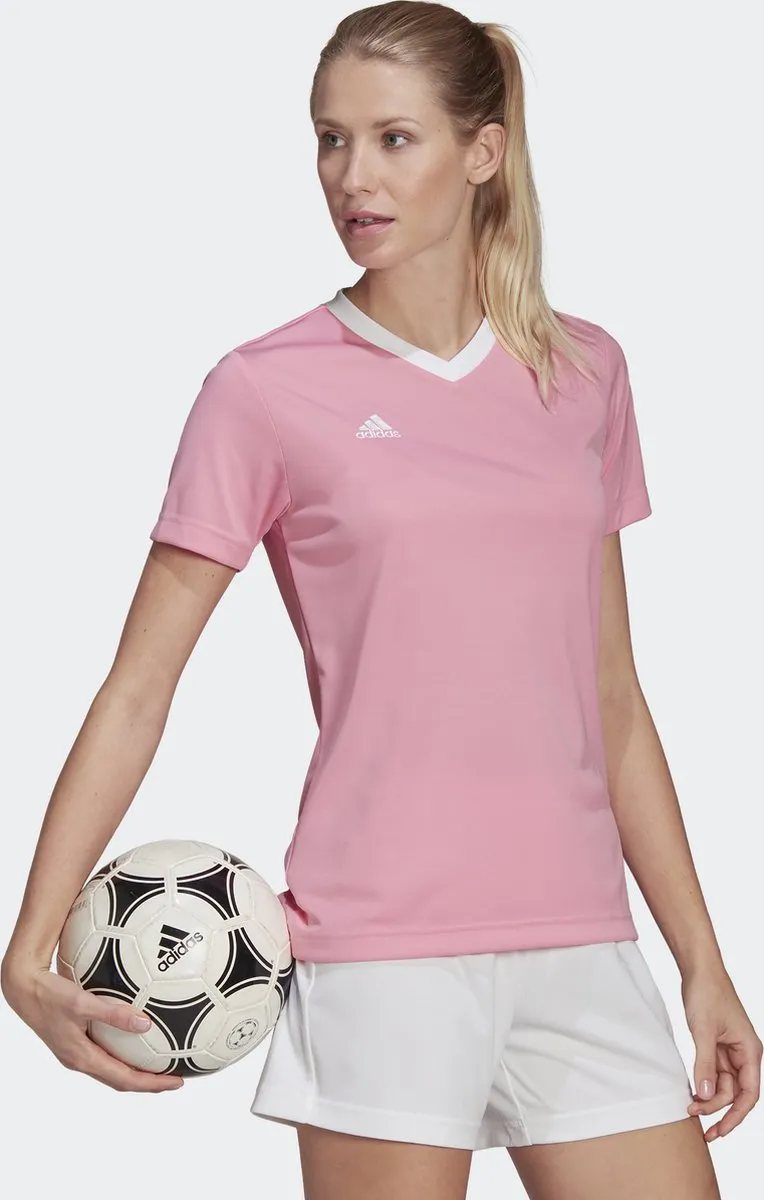 Adidas Performance Entrada 22 Voetbalshirt HC5075 - Roze - 2XS