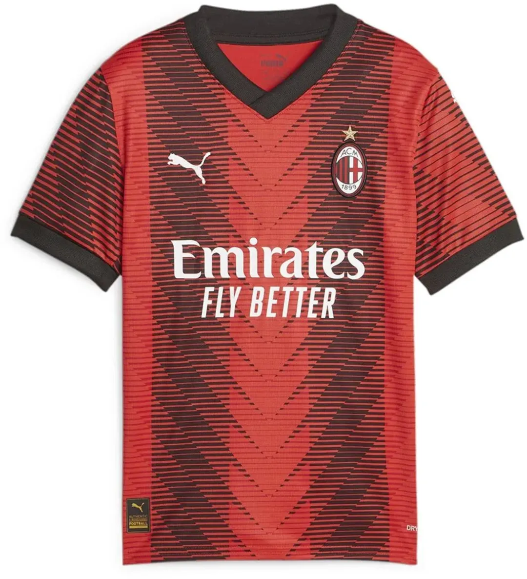 PUMA AC Milan 22/23 Korte Mouw T-shirt Junior - Rood - 5-6 jaar
