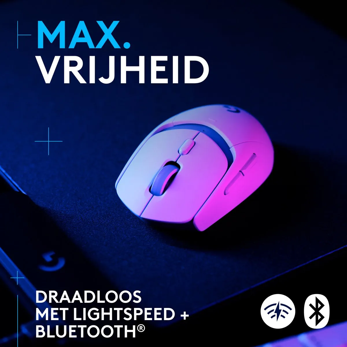 Logitech G G309 Lightspeed Draadloze Gaming Muis - Wit
