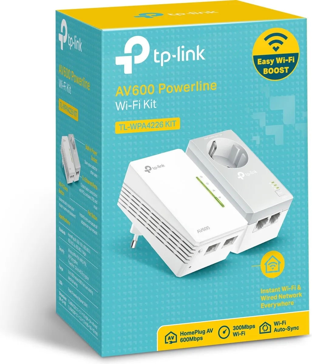 TP-Link TL-WPA4226 KIT Powerline Set - 2 Stuks Wit - afbeelding 3 van 6