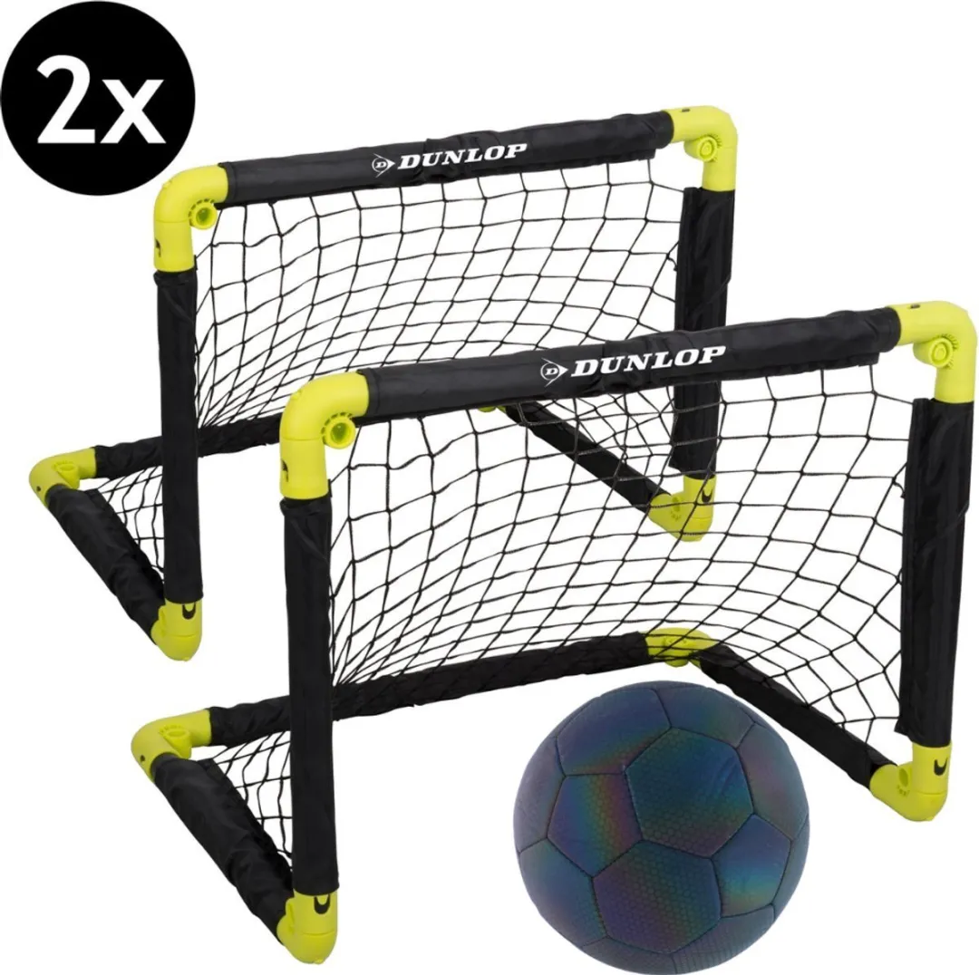 Dunlop Voetbaldoel Set 2x 50x44cm