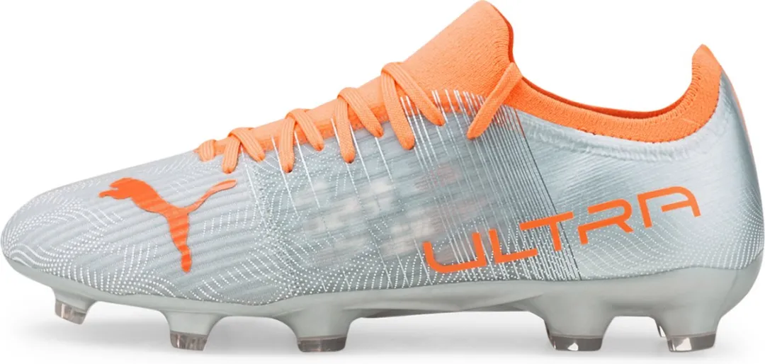 PUMA ULTRA 3.4 Voetbalschoenen FG 44 - Zilver/Oranje