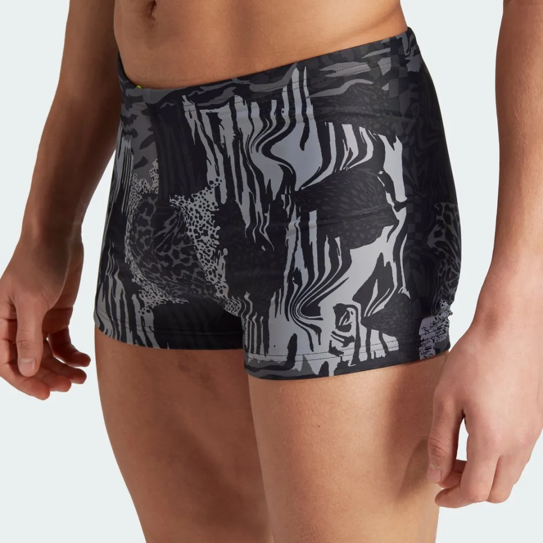 adidas Performance Graphic Zwemboxer - Heren - Grijs - S/M