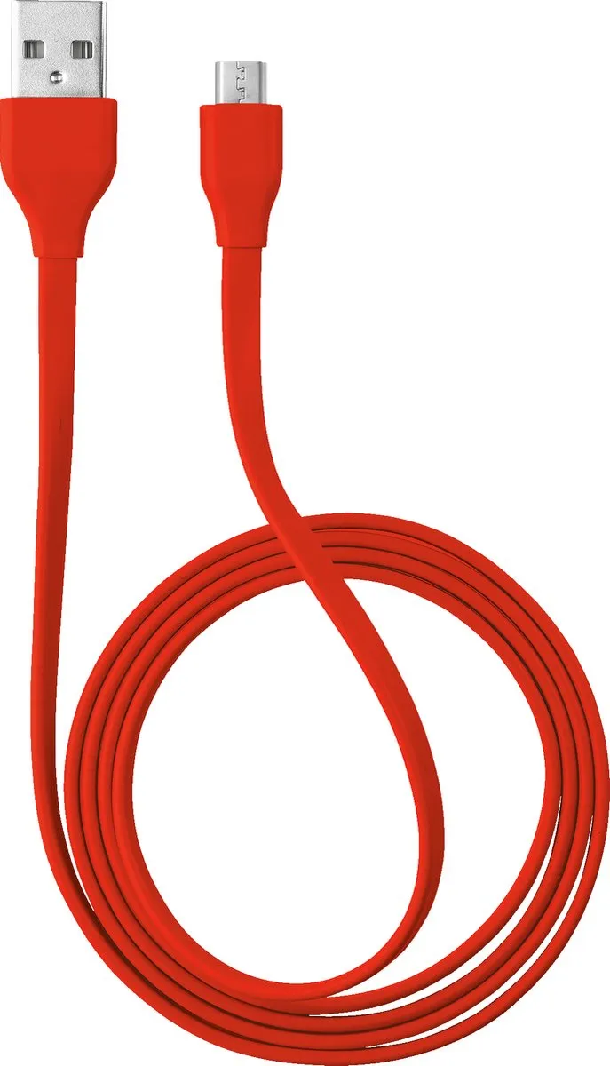 Trust UR Platte Micro-USB Kabel 1m - Rood