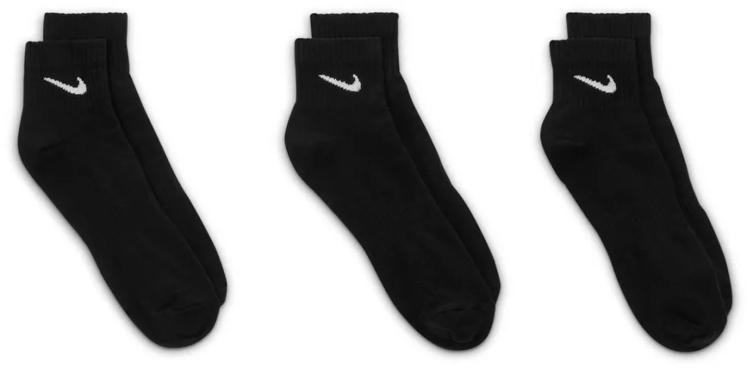 Nike Everyday Lightweight Sokken 3 Stuks - Zwart