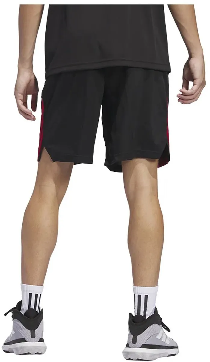 adidas Legends 3 Stripes Korte Broek - L - Zwart/Rood