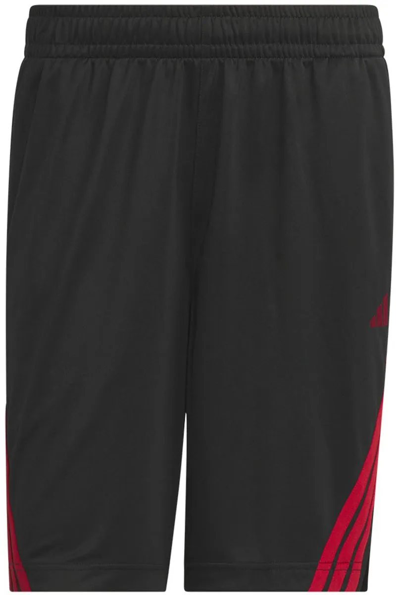 adidas Legends 3 Stripes Korte Broek - L - Zwart/Rood