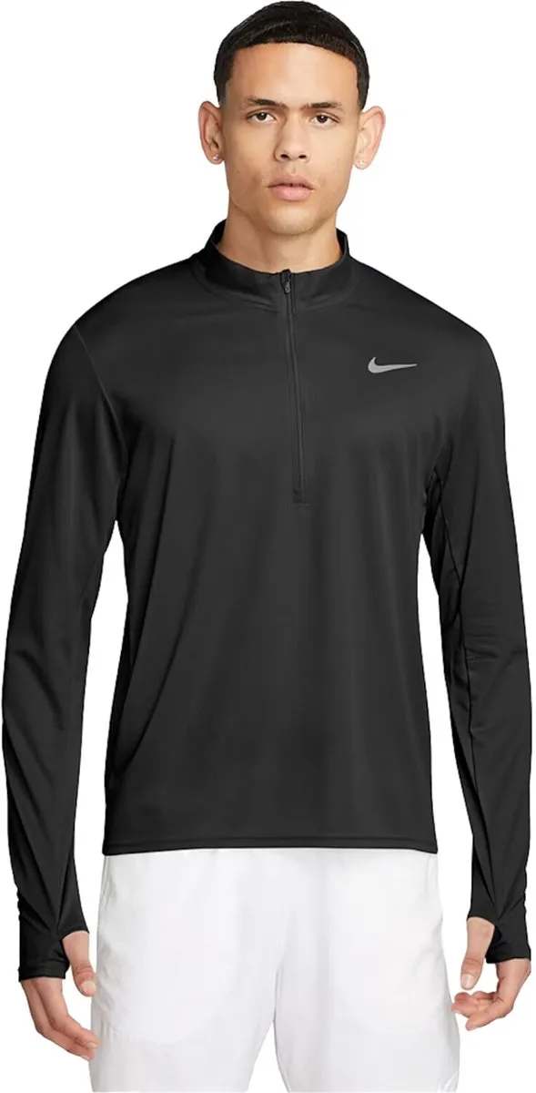 Nike Pacer Dri-FIT 1/2 Zip Heren Sweater - M - Zwart/Multicolor