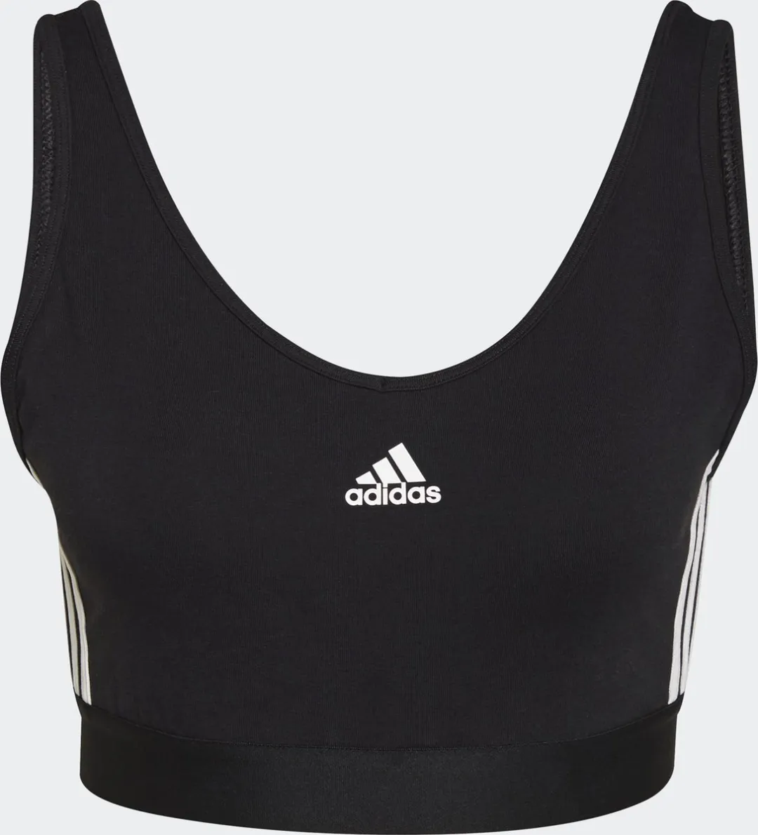adidas Sportswear Essentials 3-Stripes Croptop - Zwart L