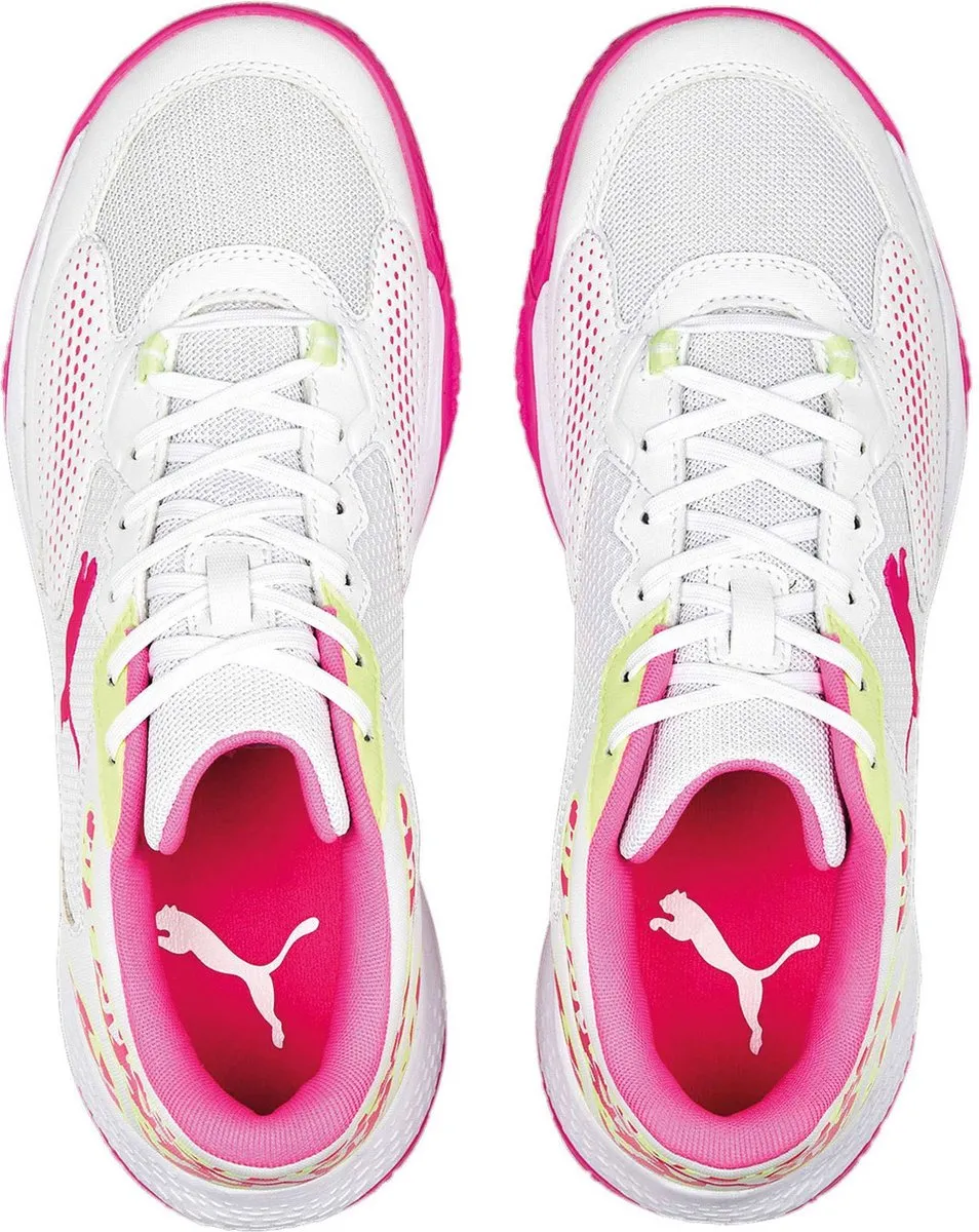PUMA Solarcourt RCT Sportschoenen 37 - Wit/Roze/Geel