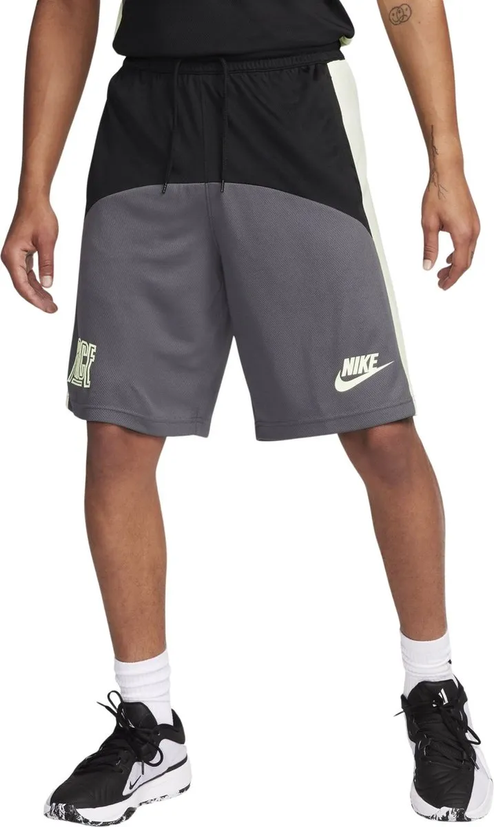 Nike Dri-FIT Starting 5 Short Heren - S - Zwart/Grijs/Groen