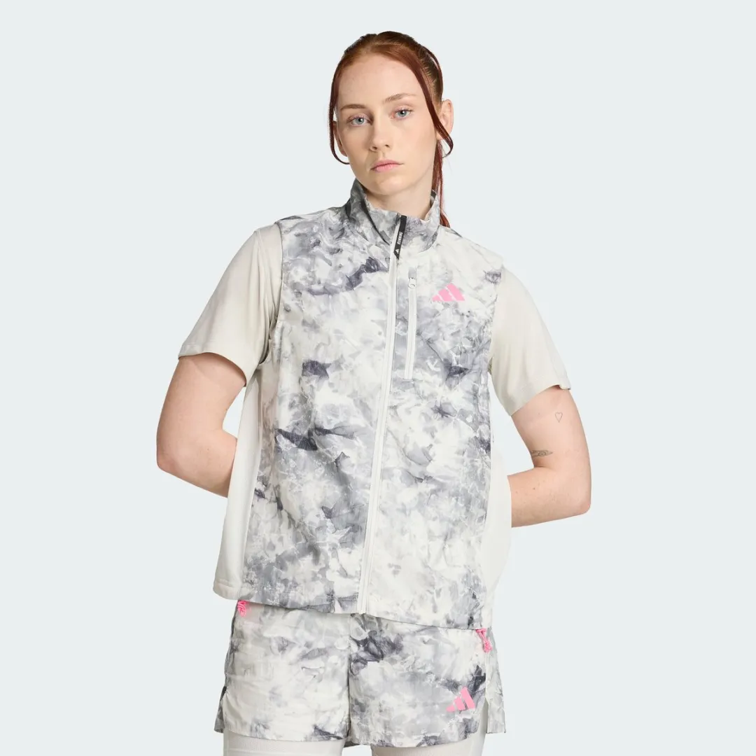 adidas Performance Own The Run Spray Dye Gilet M - Grijs