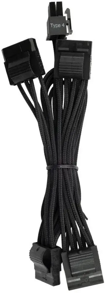 Corsair Type 4 Gen 4 Voedingskabelkit CP-8920222 - 13 Stuks - Zwart