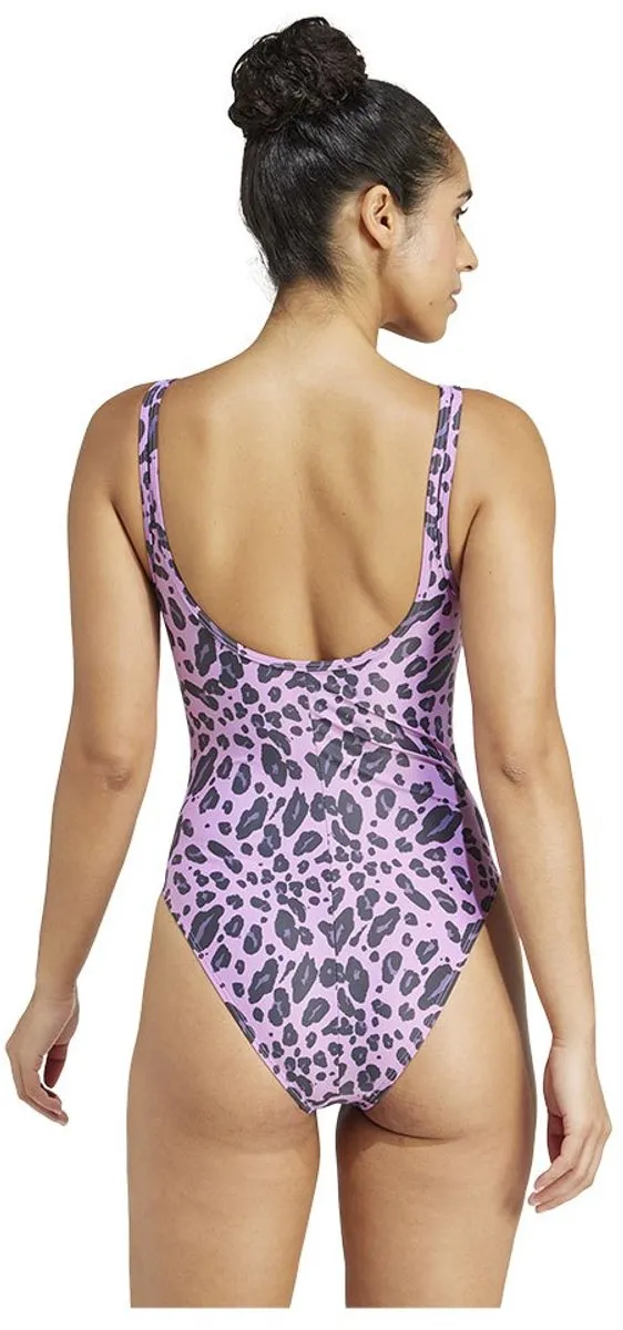 adidas Essentials Animal Print Zwemkleding - 38 - Paars