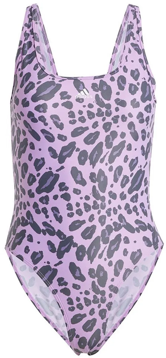 adidas Essentials Animal Print Zwemkleding - 38 - Paars