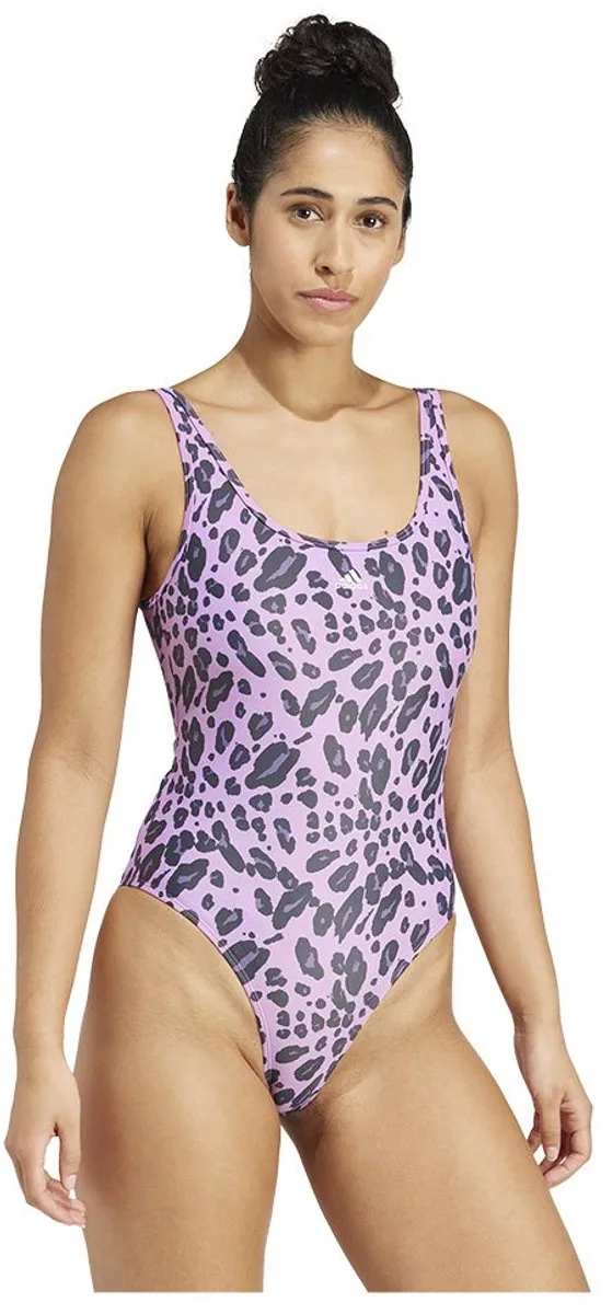 adidas Essentials Animal Print Zwemkleding - 38 - Paars