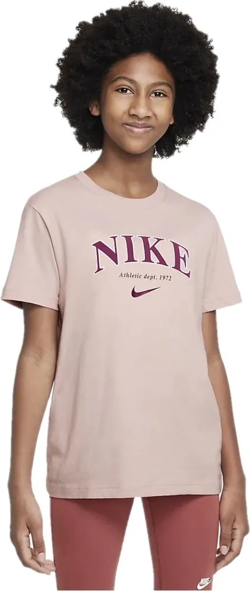 Nike Trend Junior Shirt FD0888-601 - 140 - Roze