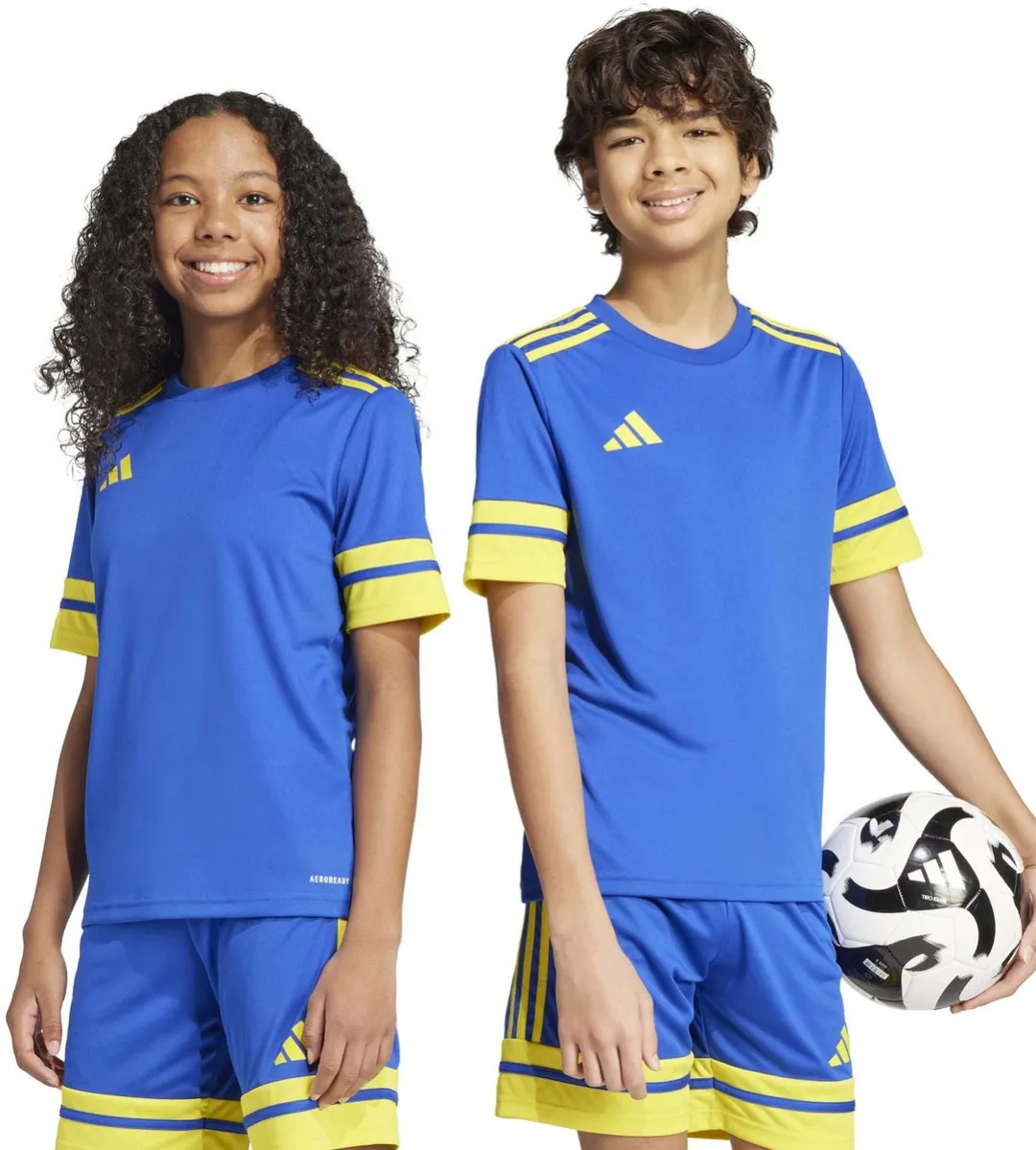 adidas Sport Squa25 T-Shirt - Kinderen - 176 - Blauw