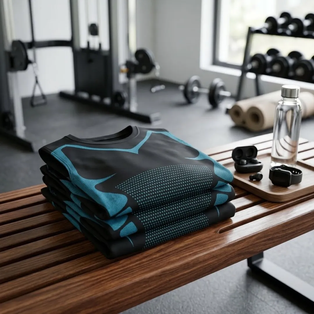 NUVEX Compressie Sportshirt Heren - Mouwloos - Zwart - S