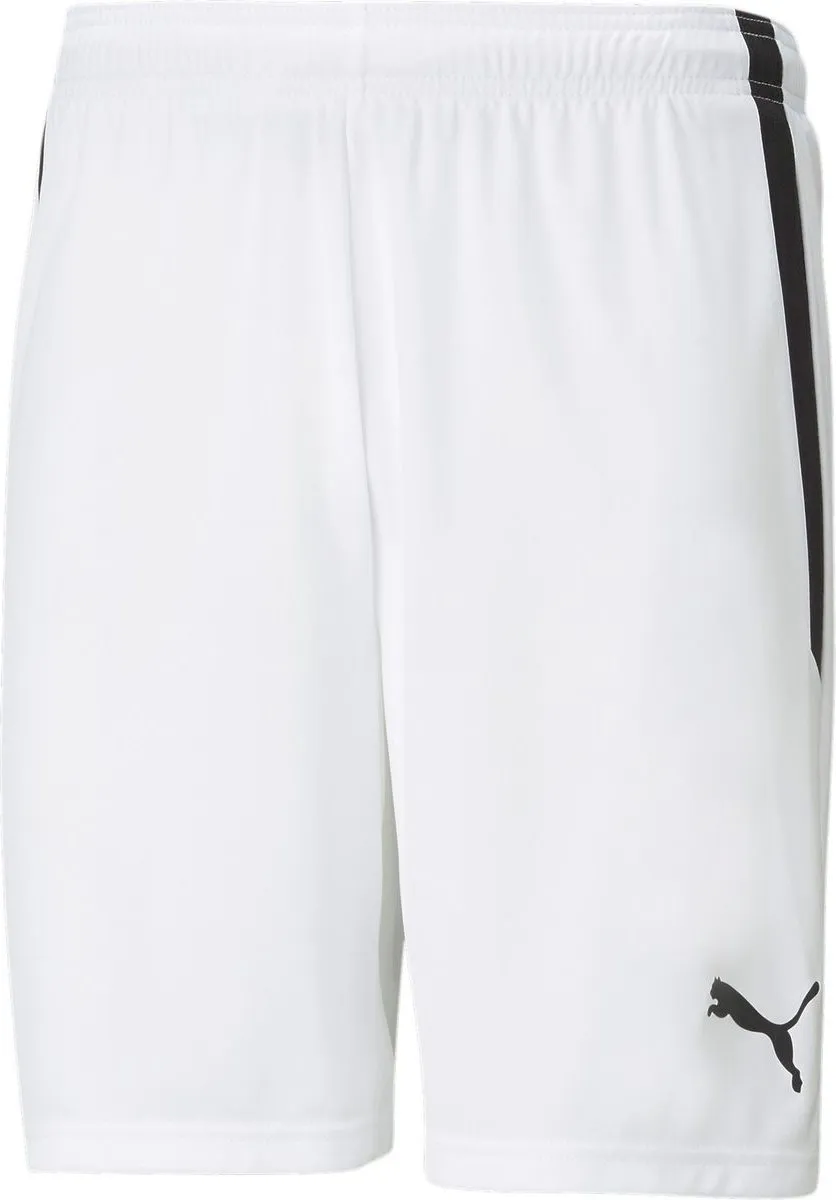 PUMA TeamLIGA Shorts Jr Unisex - 152 - Wit/Zwart
