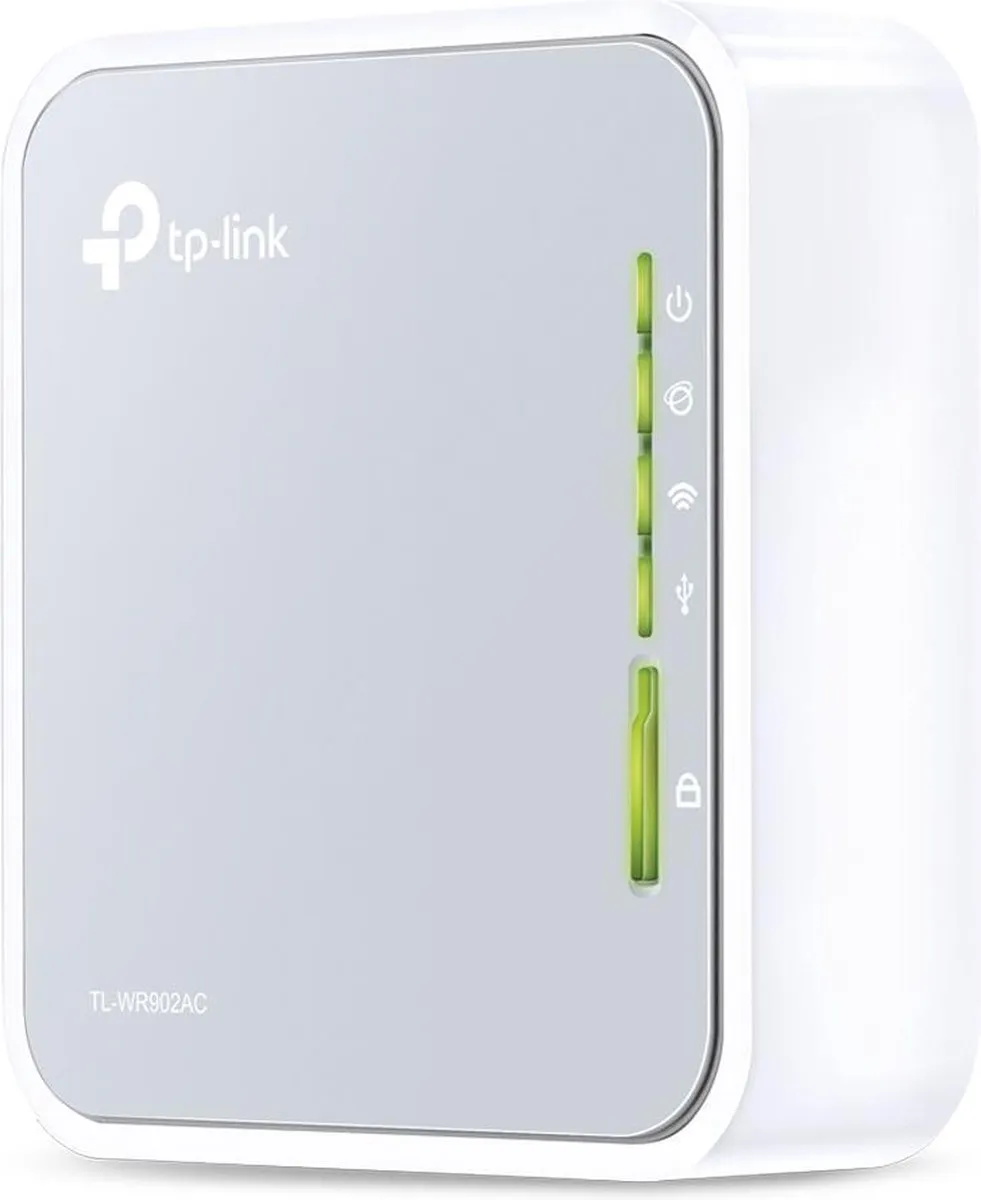 TP-Link TL-WR902AC Mobiele Router - 1x WAN, 1x USB 2.0