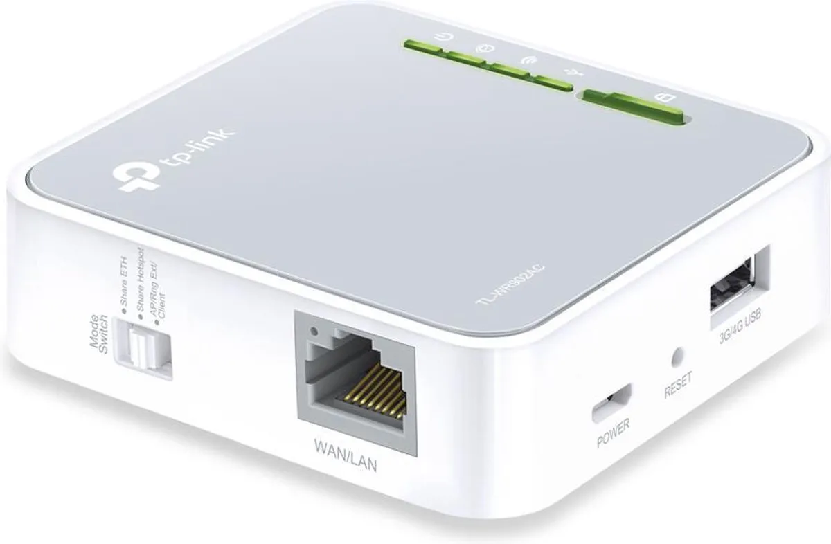 TP-Link TL-WR902AC Mobiele Router - 1x WAN, 1x USB 2.0