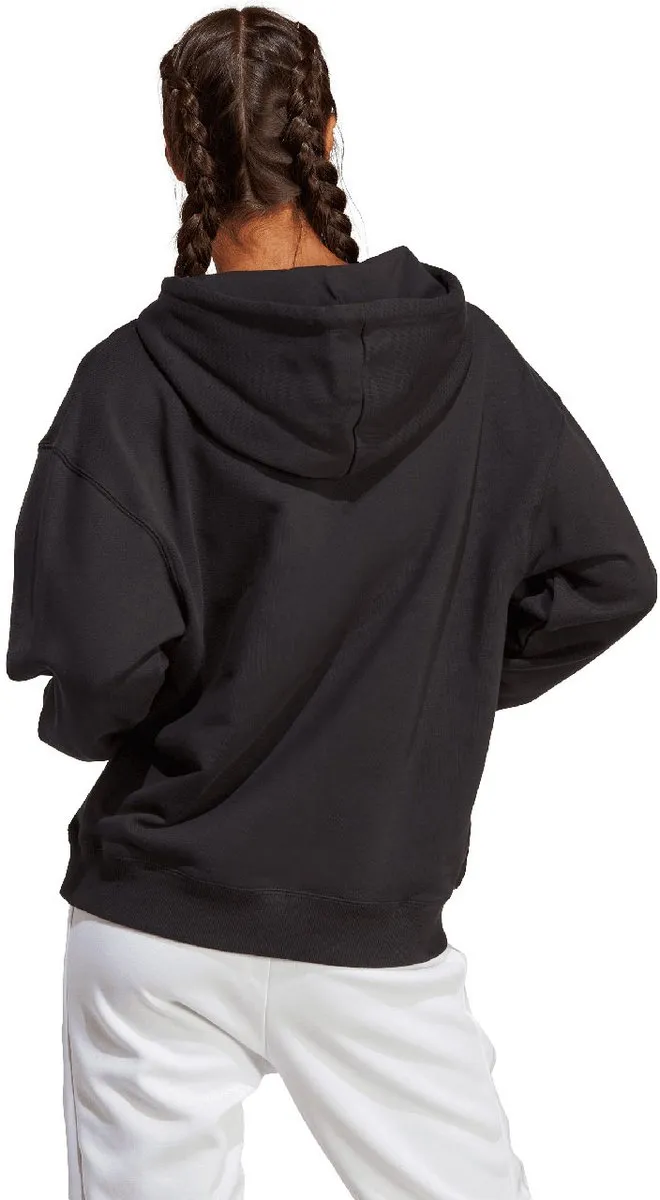 Adidas Essentials Big Logo Oversized French Terry Hoodie - Zwart S