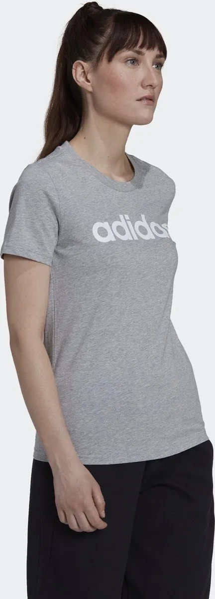 adidas Essentials Slim Logo T-shirt M - Grijs