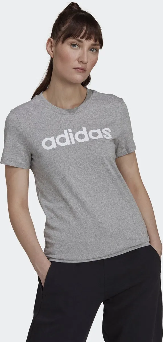 adidas Essentials Slim Logo T-shirt M - Grijs
