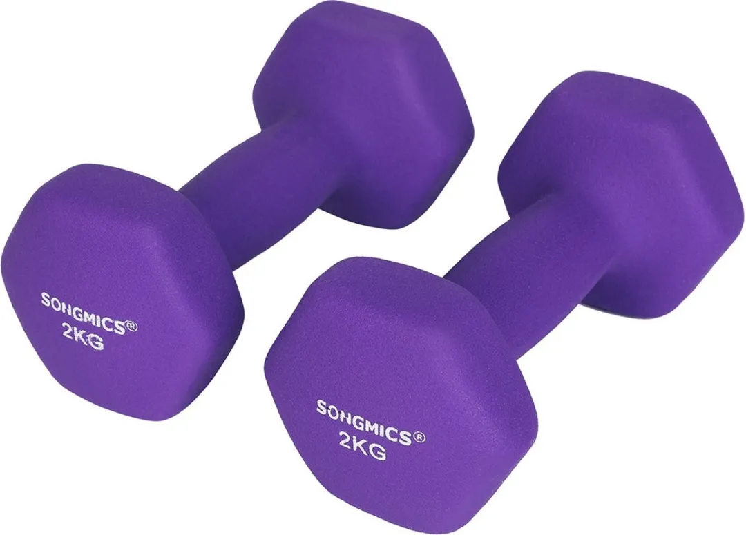 Songmics Halterset 2x2kg - Paars