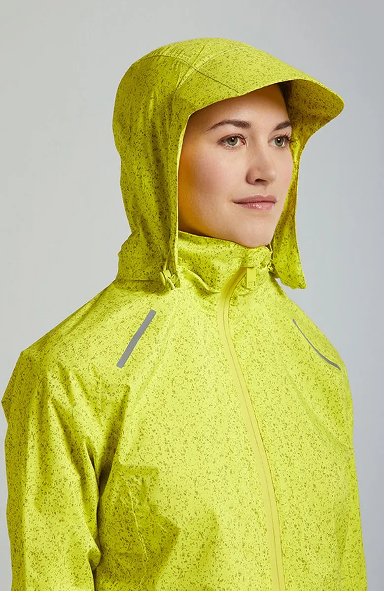 Basil Skane Regenjas Dames - Neongeel XS
