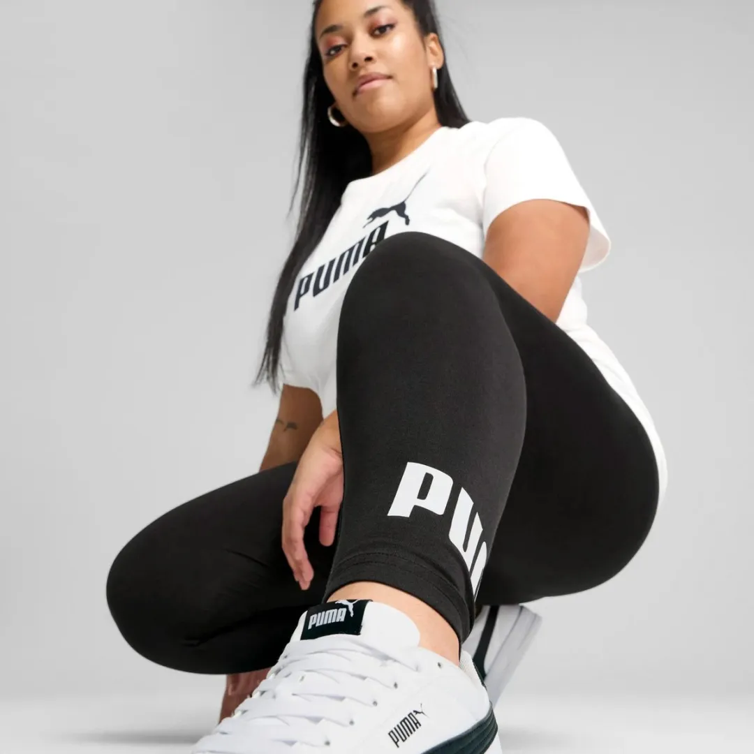 PUMA ESS No.1 Logo Legging Dames XS - Zwart/Wit - afbeelding 6 van 6