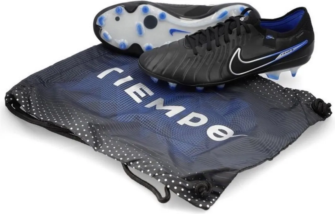 Nike Tiempo Legend Elite FG Voetbalschoenen 44 - Zwart/Blauw