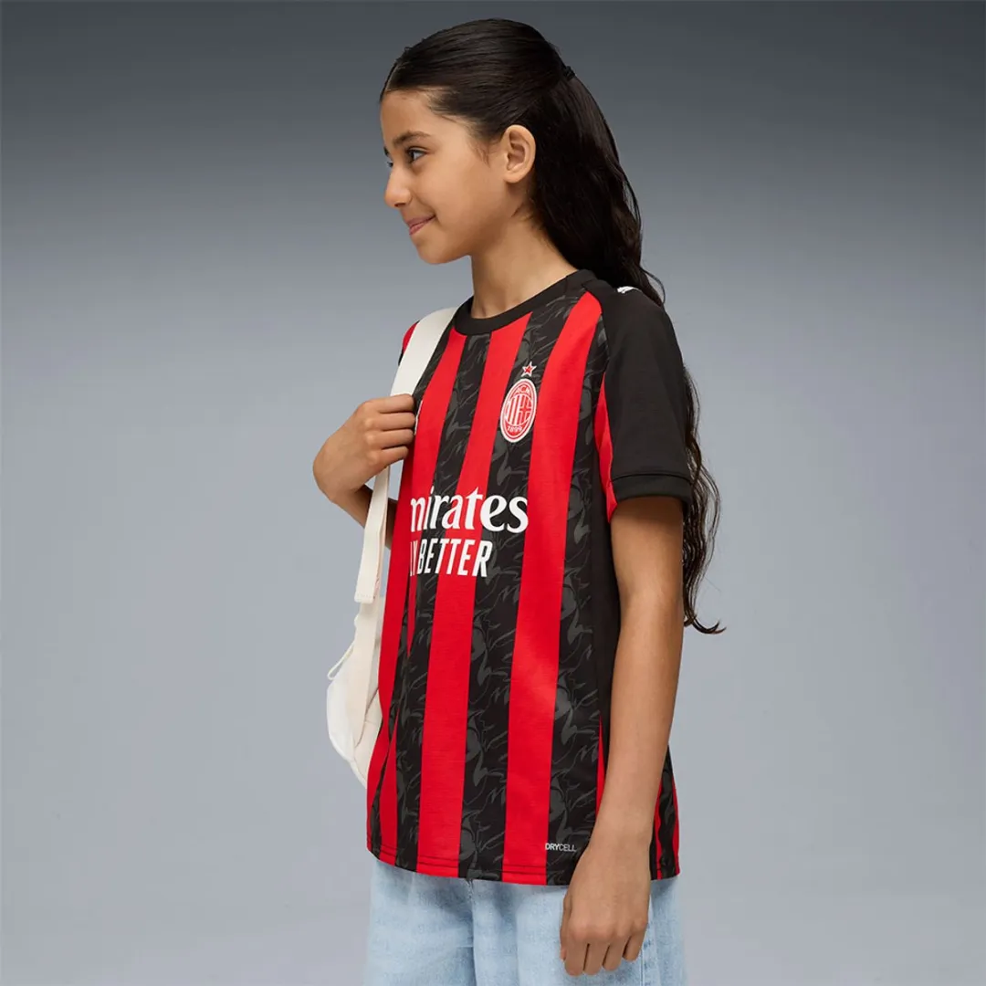 PUMA AC Milan Replica 25/26 Thuis T-shirt Junior - Rood 5-6 jaar