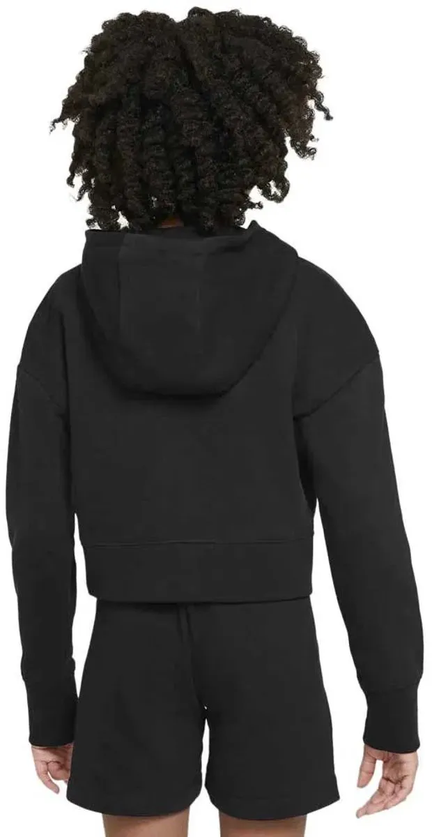 Nike Sportswear Club Crop Sportvest 158 - Zwart/Wit