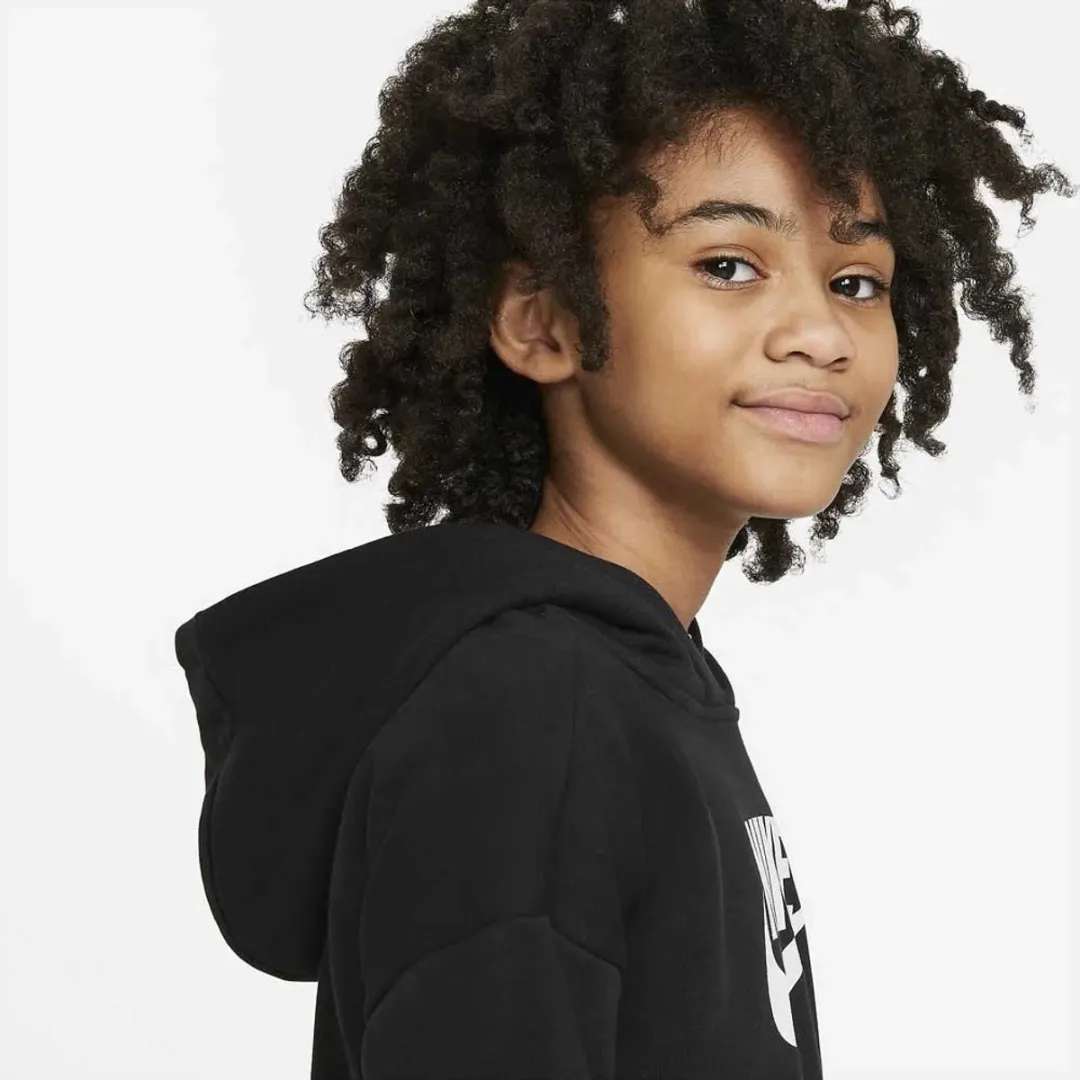 Nike Sportswear Club Crop Sportvest 158 - Zwart/Wit