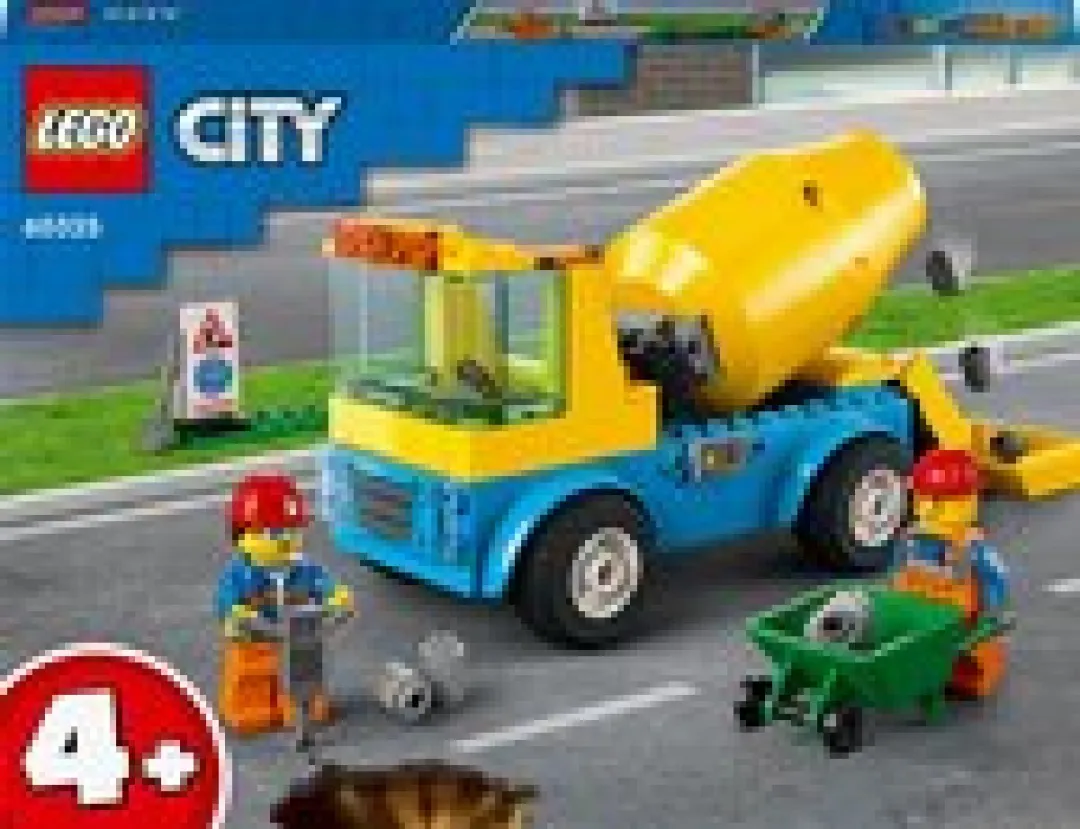 LEGO City Cementwagen 60325 - 85 Stukken - 2 Minifiguren