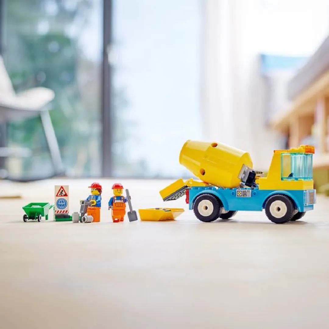 LEGO City Cementwagen 60325 - 85 Stukken - 2 Minifiguren - afbeelding 6 van 6