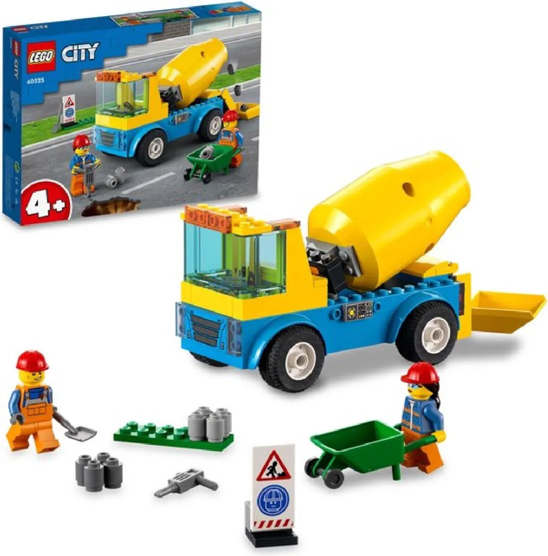 LEGO City Cementwagen 60325 - 85 Stukken - 2 Minifiguren