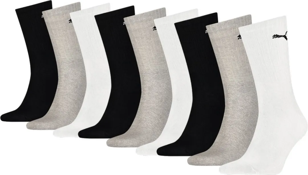 PUMA Basic Sportsokken - 9 paar - Maat 39-42