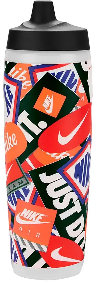 Nike Refuel Bottle Grip Graphic 0.7L - Wit/Rood