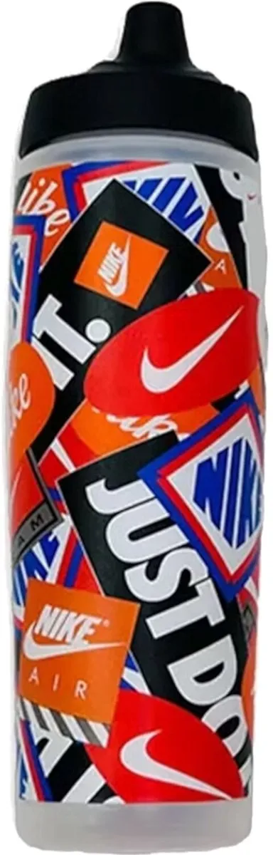 Nike Refuel Bottle Grip Graphic 0.7L - Wit/Rood