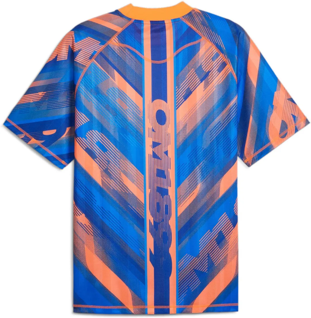 PUMA Retro Trui 778282 - Fluor oranje/Pes-Racing blauw - S