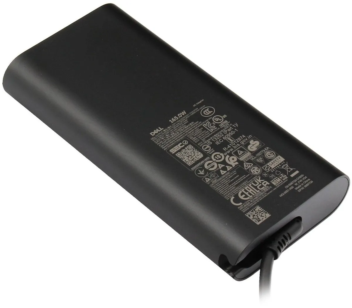 Dell 0RWMP9 USB-C GaN Oplader 165W - Zwart