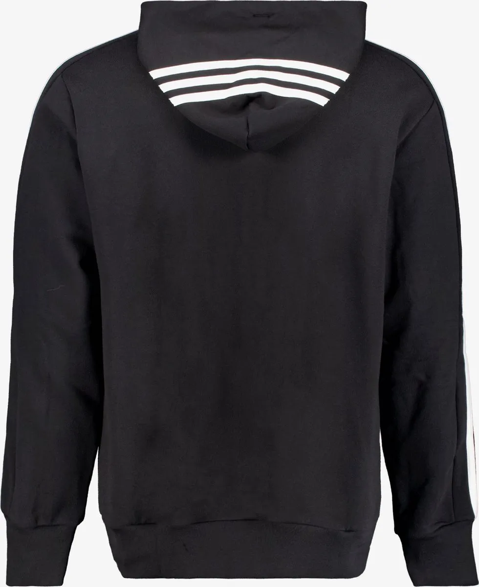 adidas Essentials French Terry 3-Stripes Hoodie - Heren Zwart L