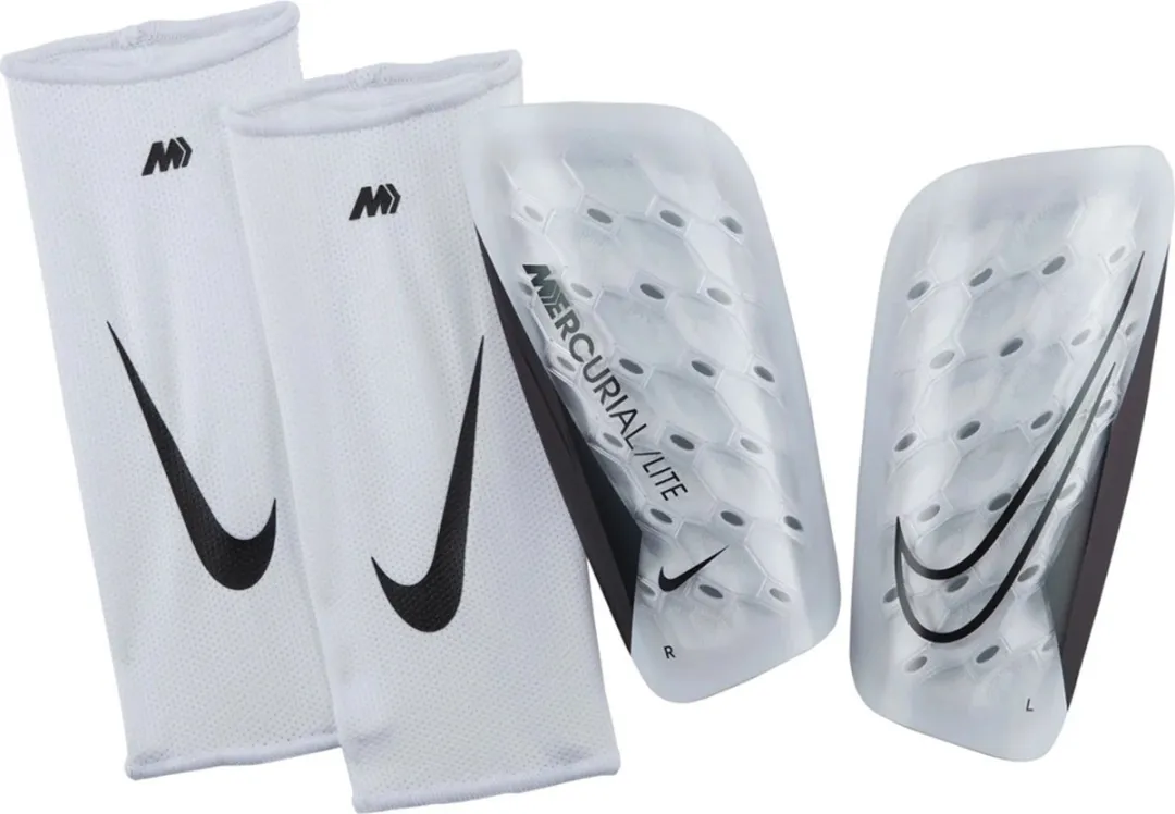 Nike Mercurial Lite Scheenbeschermers S - Wit/Zwart