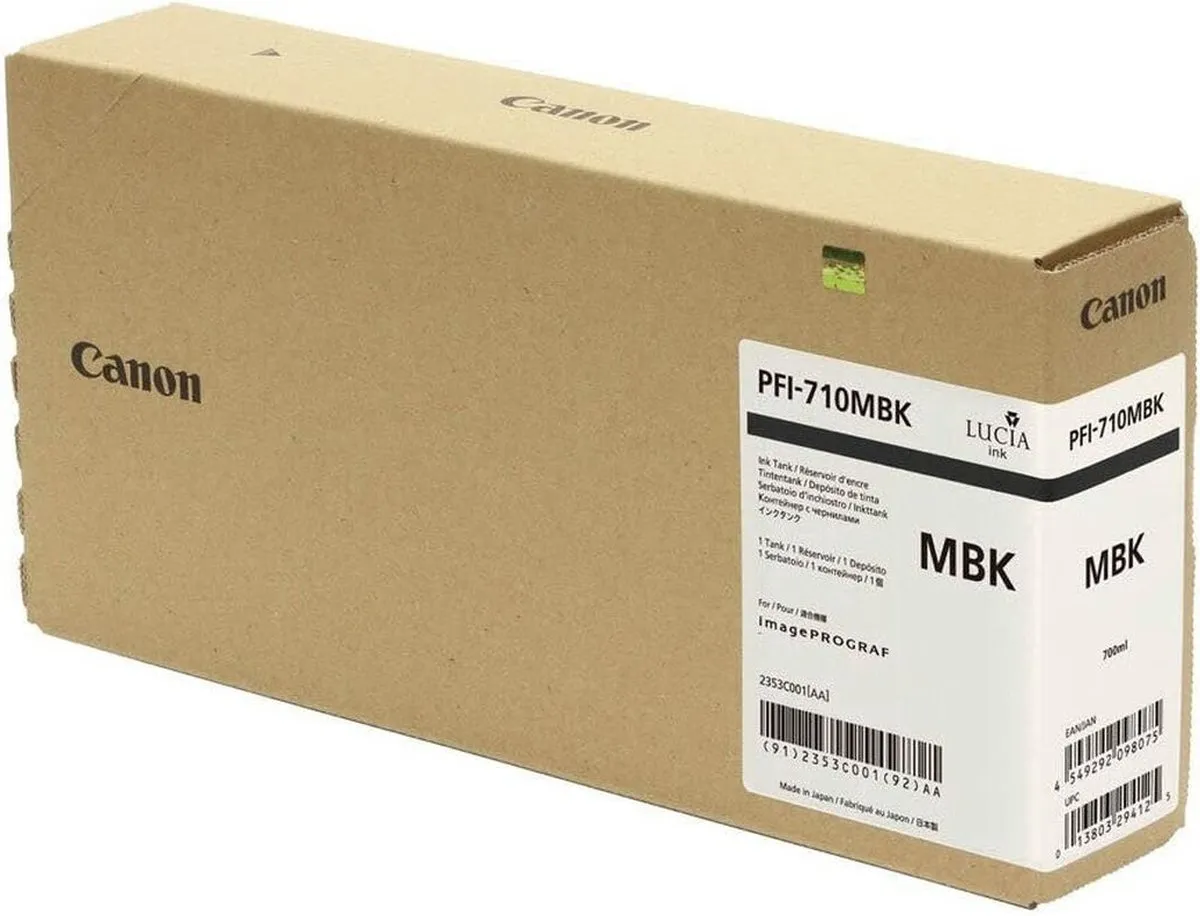 Canon PFI-710MBK Inktcartridge - Mat Zwart