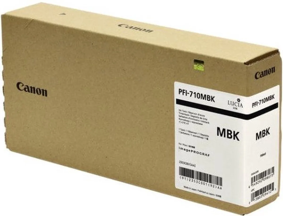 Canon PFI-710MBK Inktcartridge - Mat Zwart